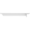 Ekena Millwork Heaton Hidden Support Steel Bracket w/ 12" Support Depth, White Primer 3"W x 16"D x 2"H BKTM03X16X02HEPWH - alternate 3
